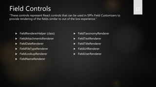PnP reusable controls, property pane controls and PnPJS library | PPTX