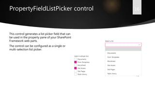 PnP reusable controls, property pane controls and PnPJS library | PPTX