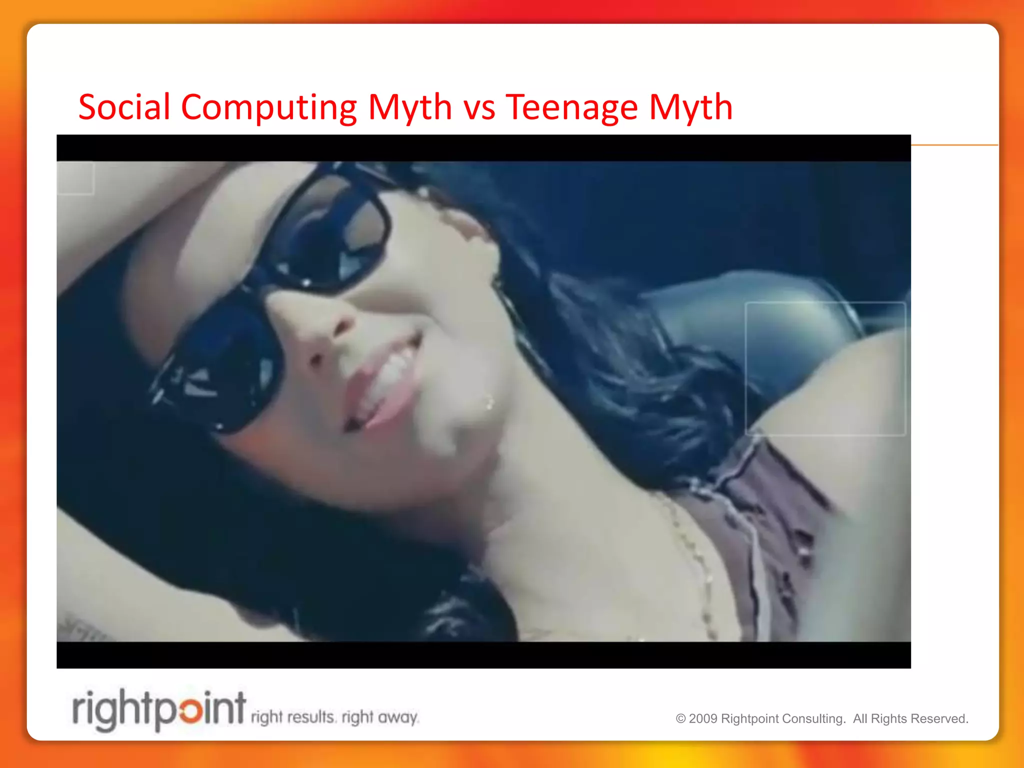 Social Computing Myth vs Teenage Myth