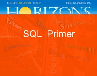 SQL Primer

 