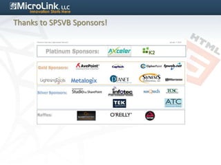 Thanks to SPSVB Sponsors!
 