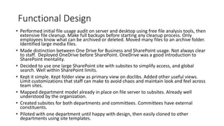 Sharepoint Functional Sharepoint for Nonprofits: Introduction | PPTX