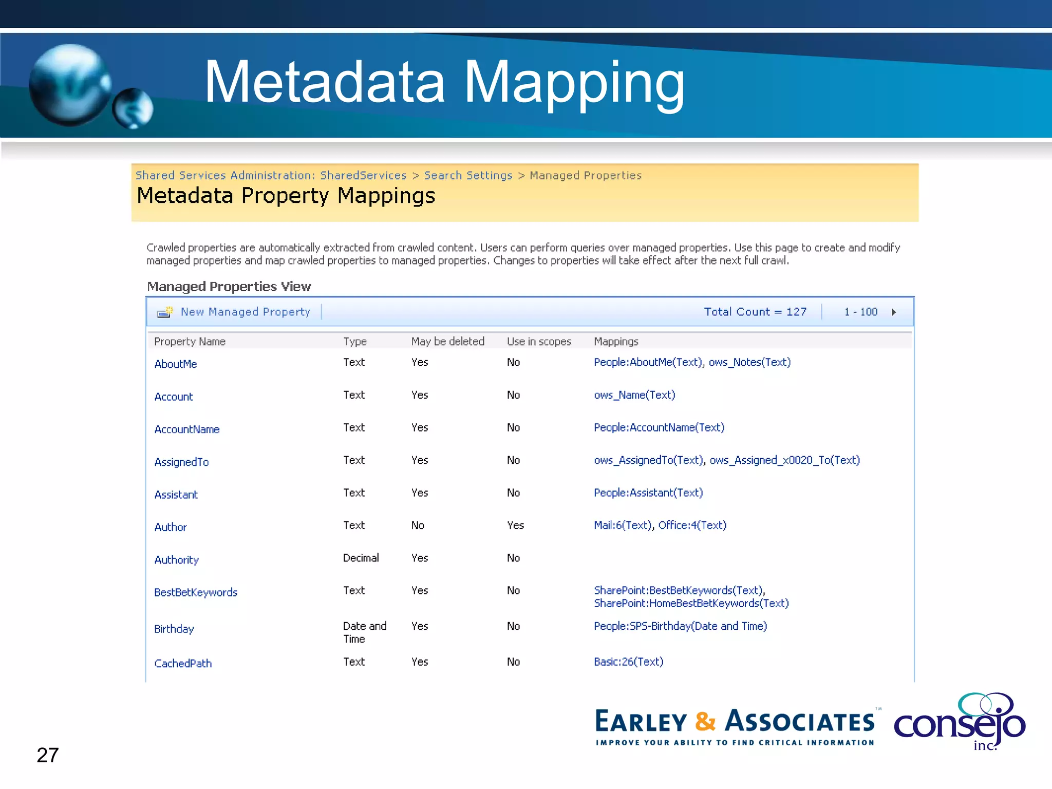 Metadata Mapping 