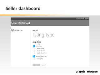 Seller dashboard
 