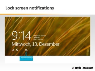 Lock screen notifications
 