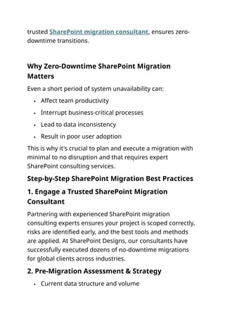 How to Migrate to SharePoint Without Downtime Best Practices & Expert ...