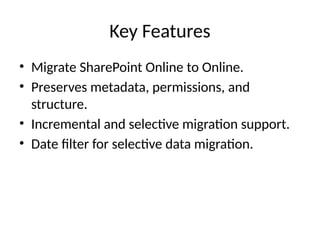 SharePoint to SharePoint Online Migration Tool | PPTX