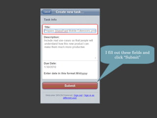 I fill out these fields and click “Submit” 