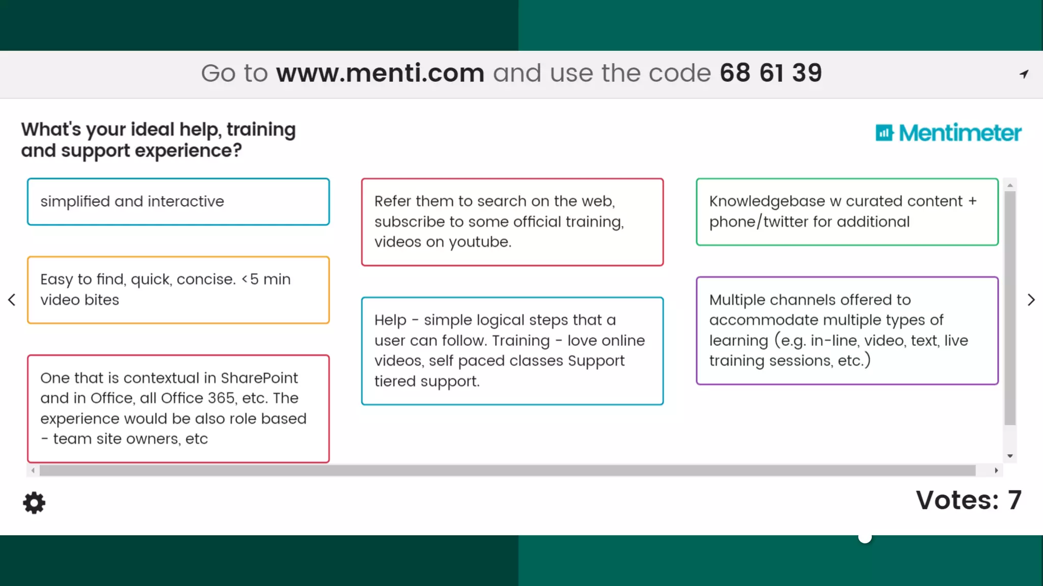 Poll
Can you imagine
your ultimate help,
training and
support
experience?
?
 