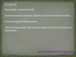 FeatureEssentially a chunk of code