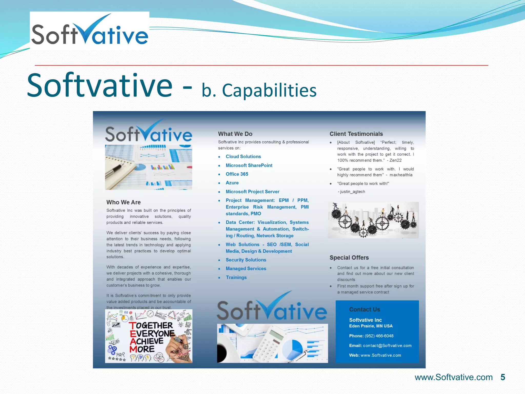 Softvative - b. Capabilities
www.Softvative.com 5
 