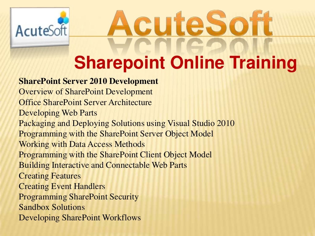 Sharepoint Online Training sharepoint-online-training