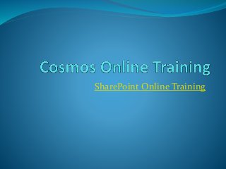 SharePoint Online Training
 