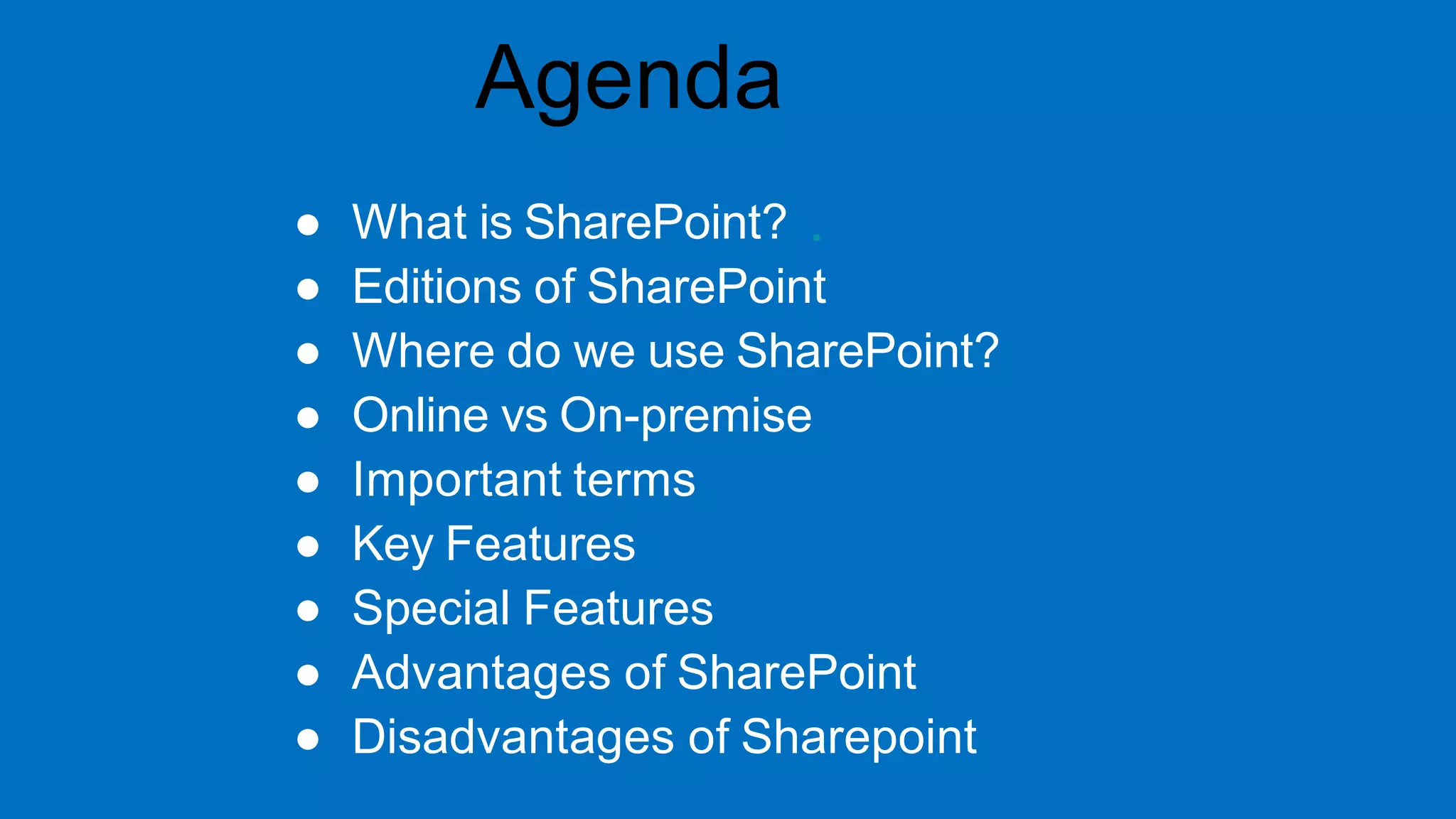 Sharepoint overview | PPTX