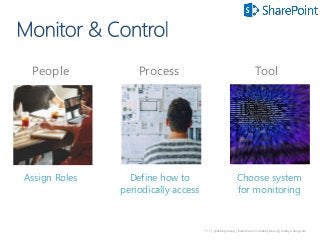 111 | @bobbyschang | linkedin.com/in/bobbyschang | bobbyschang.com
People Process Tool
Assign Roles Define how to
periodically access
Choose system
for monitoring
 