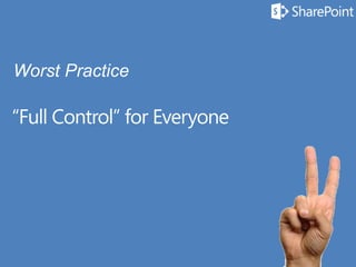 21 | @bobbyschang | linkedin.com/in/bobbyschang | bobbyschang.com
- What is purpose of the site?
- To gather vs. to share info
- Extranet vs. Intranet
- Who’s the target audience?
- Who are the content editors?
- Who are the Power Users?
- Will there be confidential info?
- Do you have compliance to follow?
- Is anyone outside org invited?
- How will permissions be governed?
- How will you document?
- What is the training plan?
 