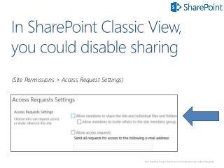 80 | @bobbyschang | linkedin.com/in/bobbyschang | bobbyschang.com
(Site Permissions > Access Request Settings)
 