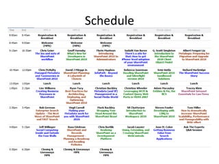 Schedule