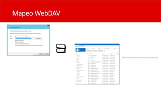 Mapeo WebDAV
(Web Distributed Authoring and Versioning)
 