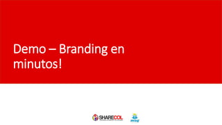 Demo – Branding en
minutos!
 