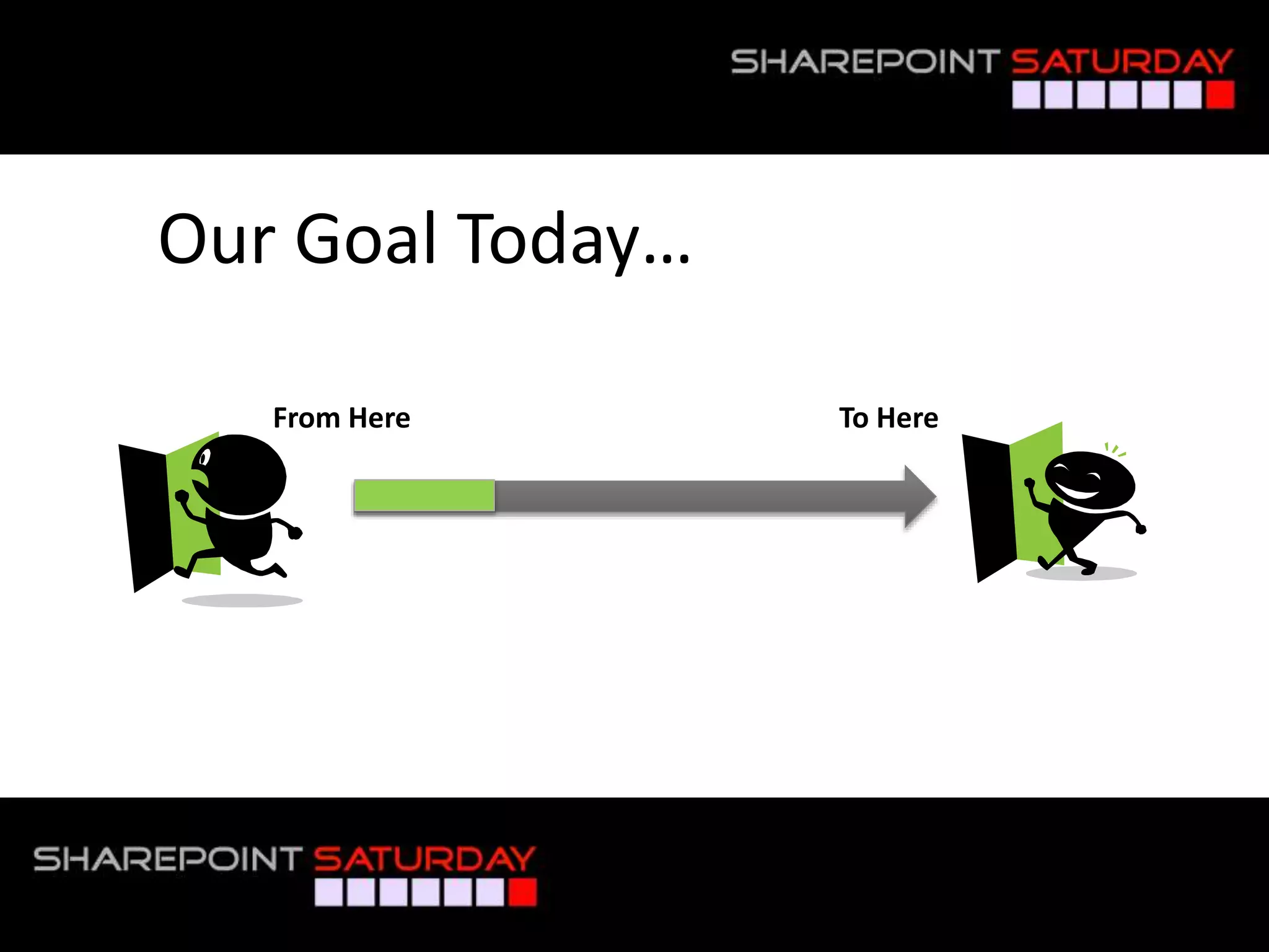 Our Goal Today…
From Here To Here
 