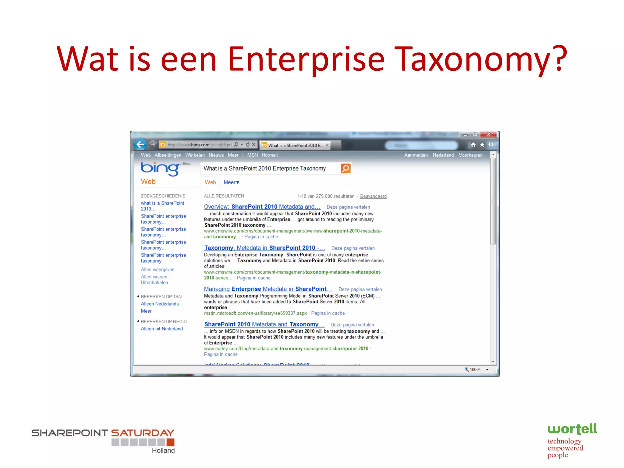 Wat is een Enterprise Taxonomy?
 