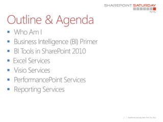 Outline & Agenda









                   2   | SharePoint Saturday New York City 2011
 