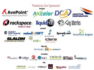 Thanks to Our Sponsors!
 