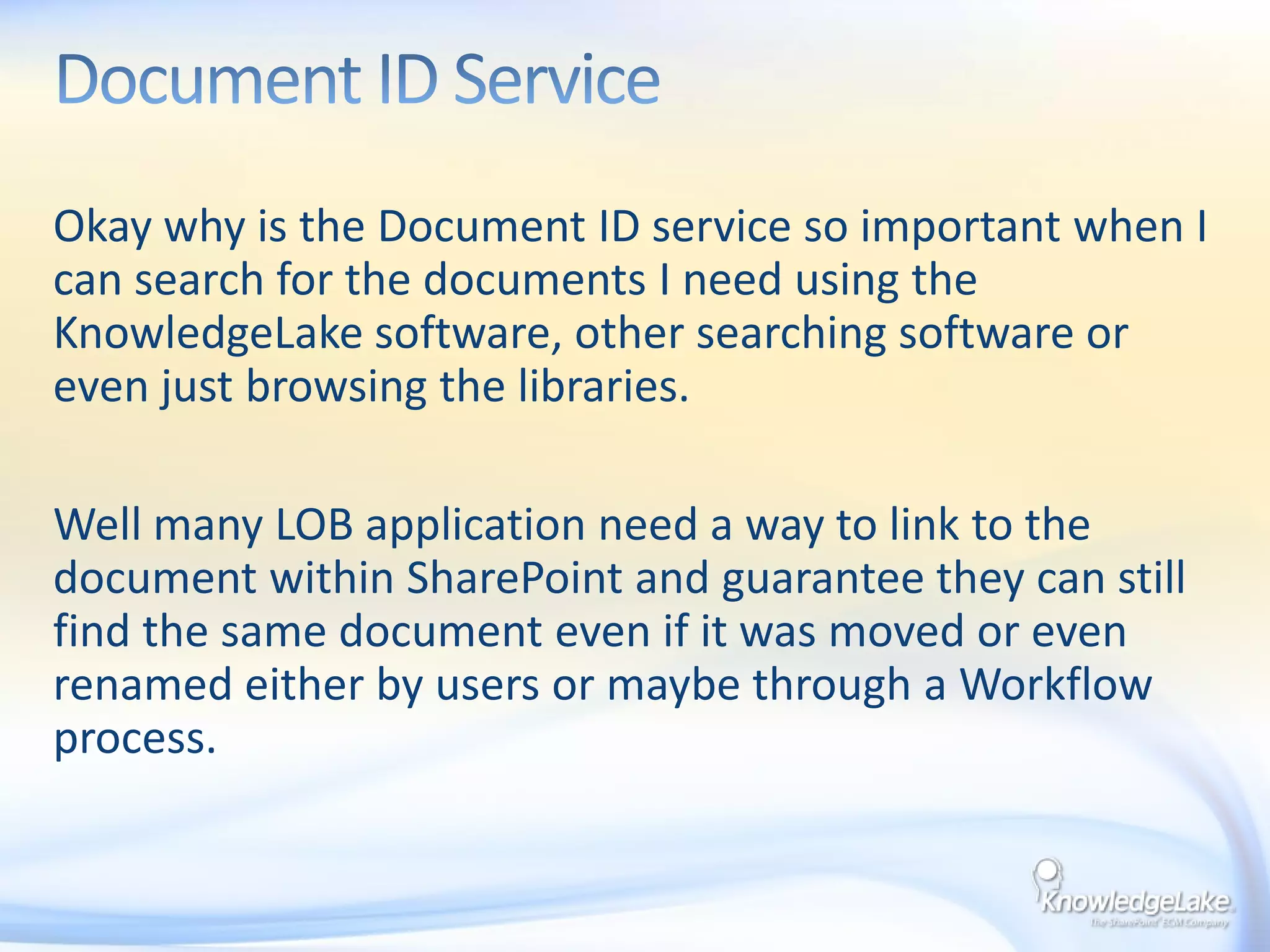 Document IDs