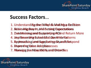 Roles and Responsibilities