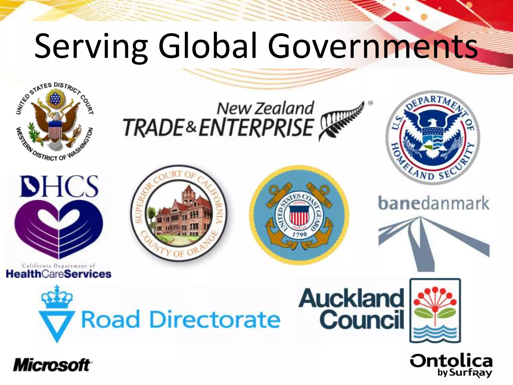 Serving Global Governments
 