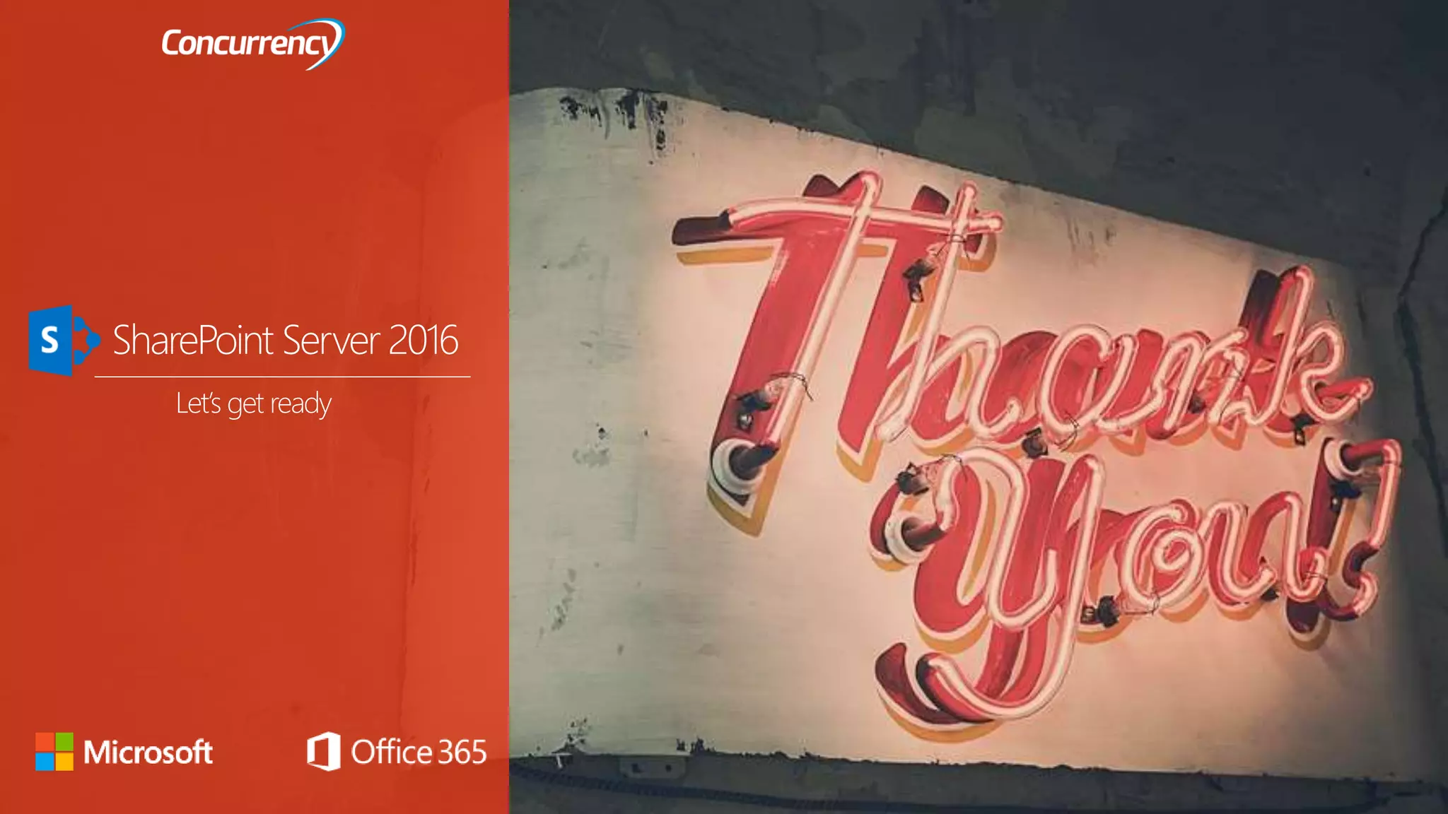 Let’s get ready
SharePoint Server 2016
 