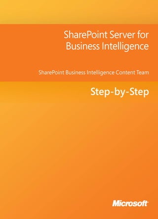 Share point server for business intelligence