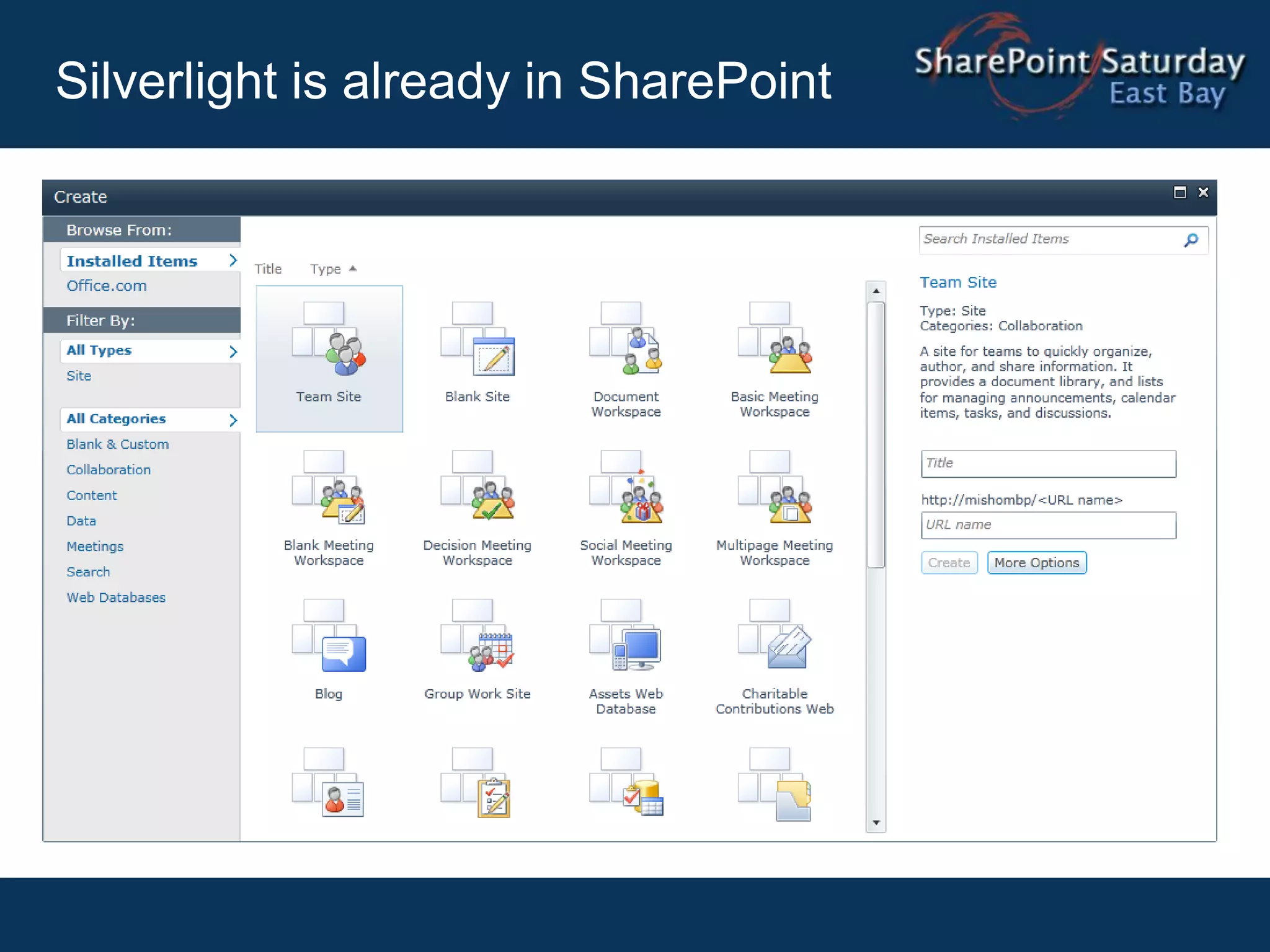 Silverlight is already in SharePoint
 