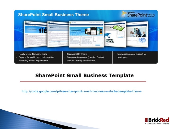 Sharepoint small business template