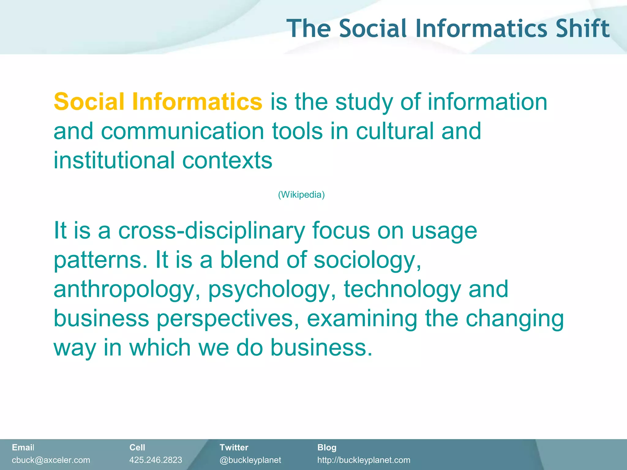I live in a small town just east of Seattle, have a daughter in college and 3 boys at home, and I just celebrated my 20th wedding anniversaryAxceler OverviewImproving Collaboration for 16+ YearsMission: To enable enterprises to simplify, optimize, and secure their collaborative platformsDelivered award-winning administration and migration software since 1994Over 2,000 global customersDramatically improve the management of SharePointInnovative products that improve security, scalability, reliability, “deployability”Making IT more effective and efficient and lower the total cost of ownershipFocus on solving specific SharePoint problems (Administration & Migration)Coach enterprises on SharePoint best practicesGive administrators the most innovative tools availableAnticipate customers’ needsDeliver best of breed offeringsStay in lock step with SharePoint development and market trends