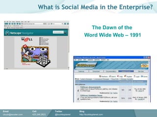 What is social media in the enterprise?