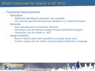 Ratings make finding quality easier12What’s New for Search in SharePoint 2010Filter-Based Navigation
