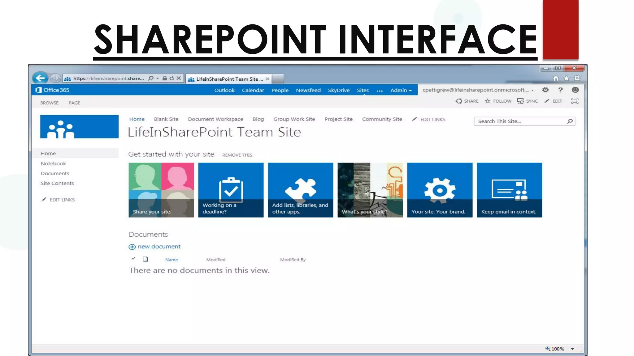 SHAREPOINT INTERFACE

 