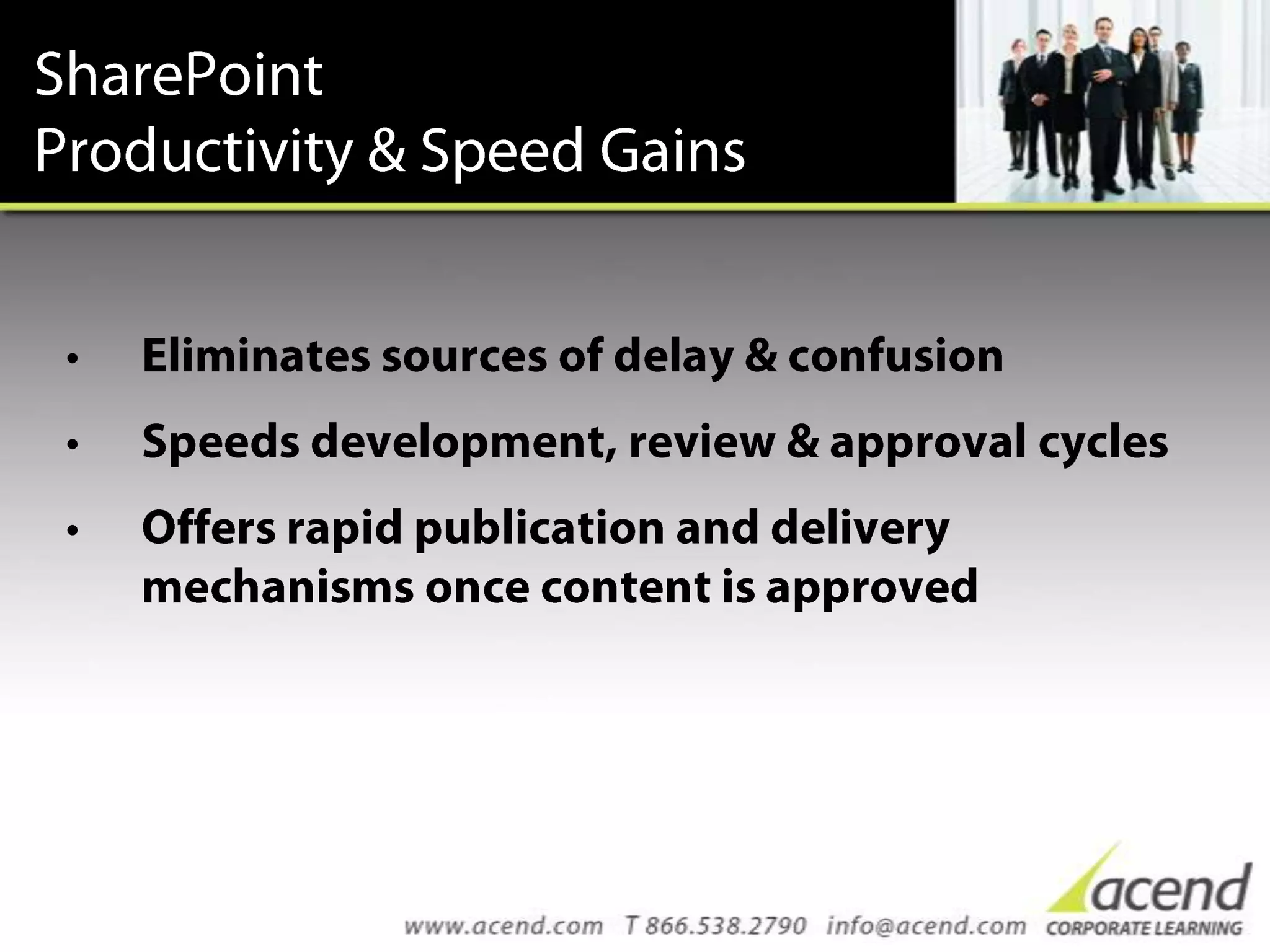 How Acend Corporate Learning can meet your needs