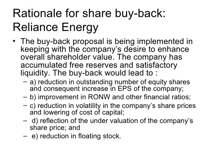 Share repurchase