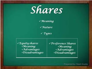 Shares and Its Types