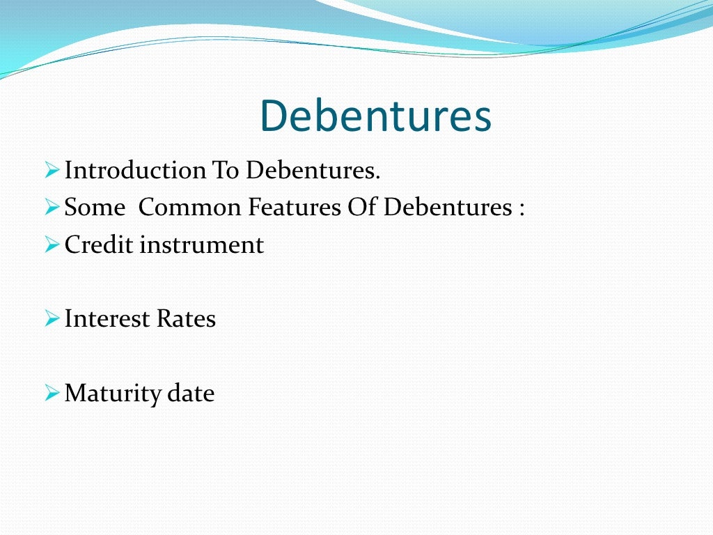 Shares & debentures