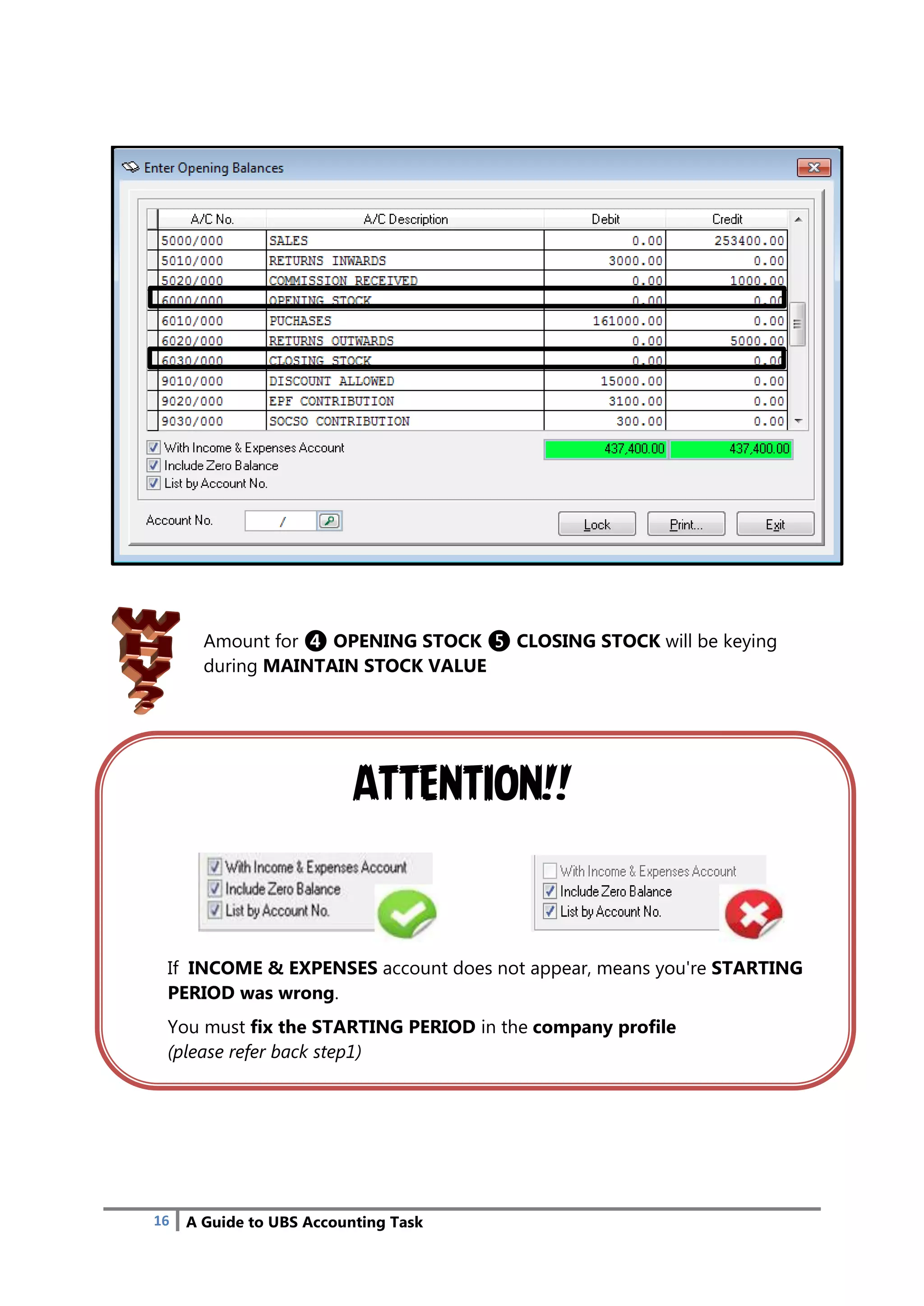 A Guide to UBS Accounting Task : The simple steps to record business ...