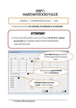A Guide to UBS Accounting Task : The simple steps to record business ...