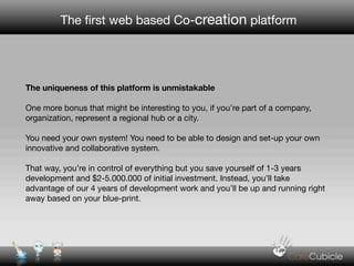 Co-creation, Open Innovation & Real-Time Collaboration - A web based platform that rocks!