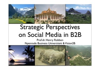 Strategic Perspectives
on Social Media in B2B
          Prof.dr. Henry Robben
  Nyenrode Business Universiteit & Vision2B
 
