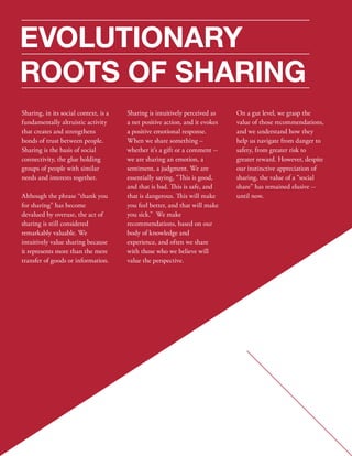 ShareThis Return on a Share Study