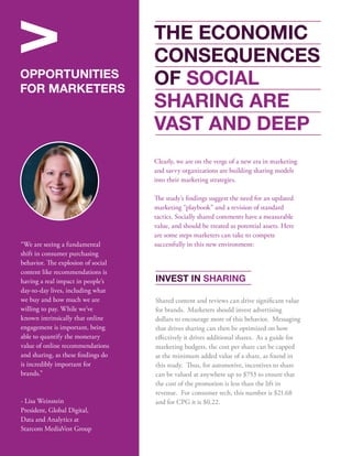 ShareThis Return on a Share Study