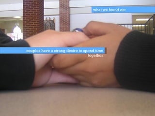 couples have a strong desire to spend time together what we found out 